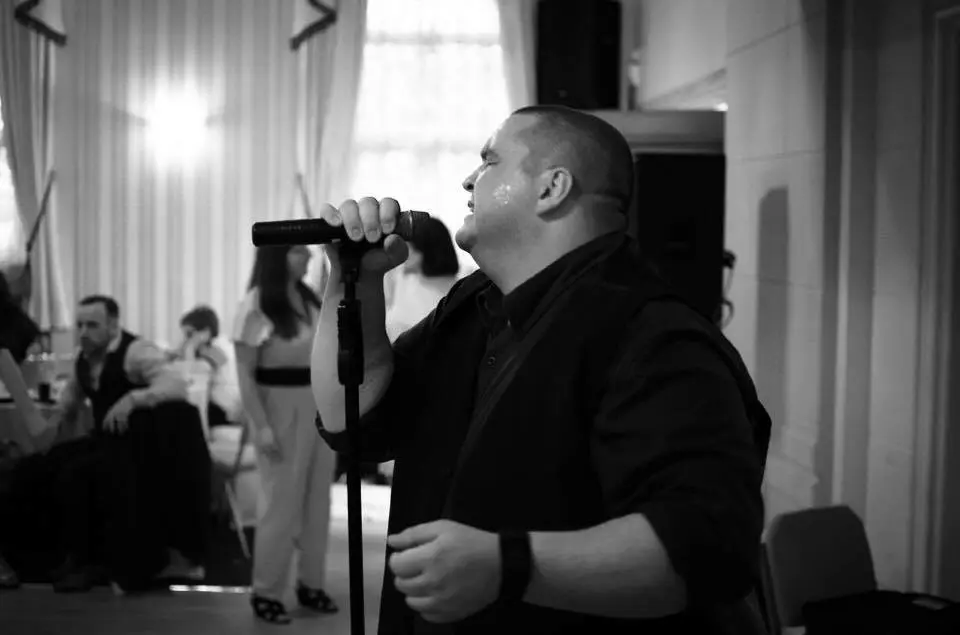 Drew Gerrard performing live as a North East solo singer