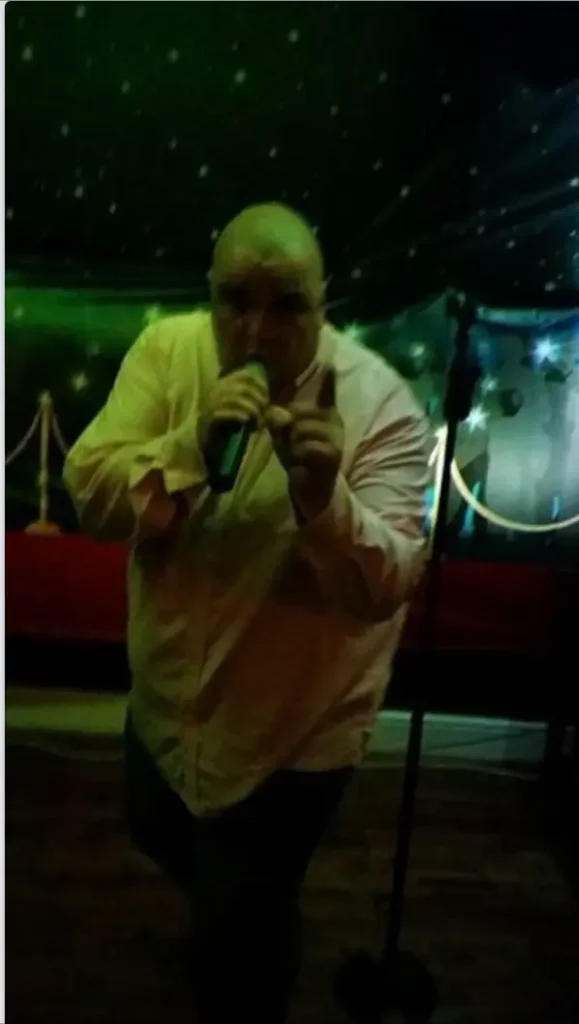 Drew Gerrard performing live on stage