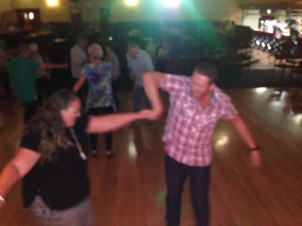 Guests dancing during a Drew Gerrard live show