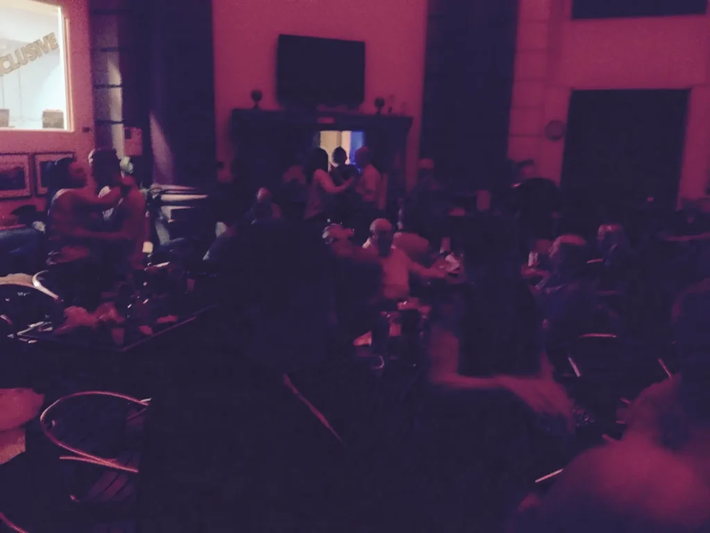 Audience gathered inside a North East venue
