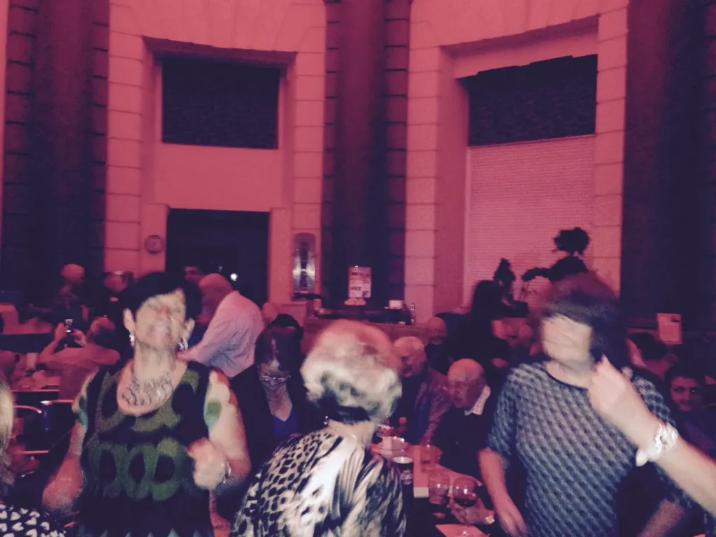 Crowd enjoying a night of live music